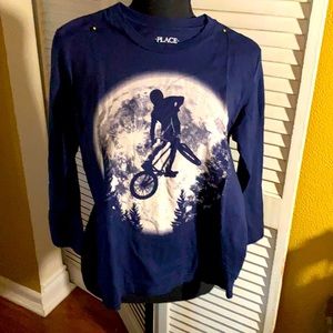 —-SOLD— NWOT long sleeve T Shirt size 7/8 Dark Navy